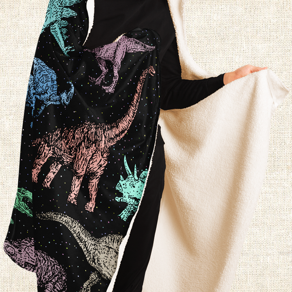 Dinosaur Character Personalized Plush Blanket – Bohozena
