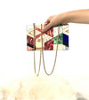 Geometric Color-Blocked Bag in High Gloss