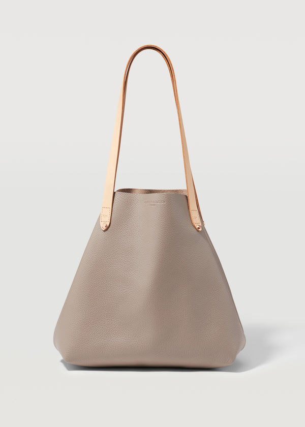 Soft Taupe Pebble London Tote