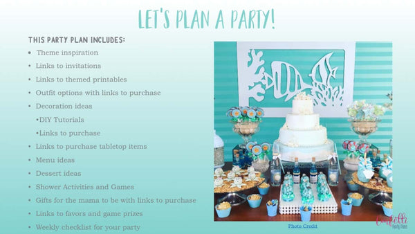 Under The Sea Baby Shower Planning Guide And Checklist Allison Carter Celebrates