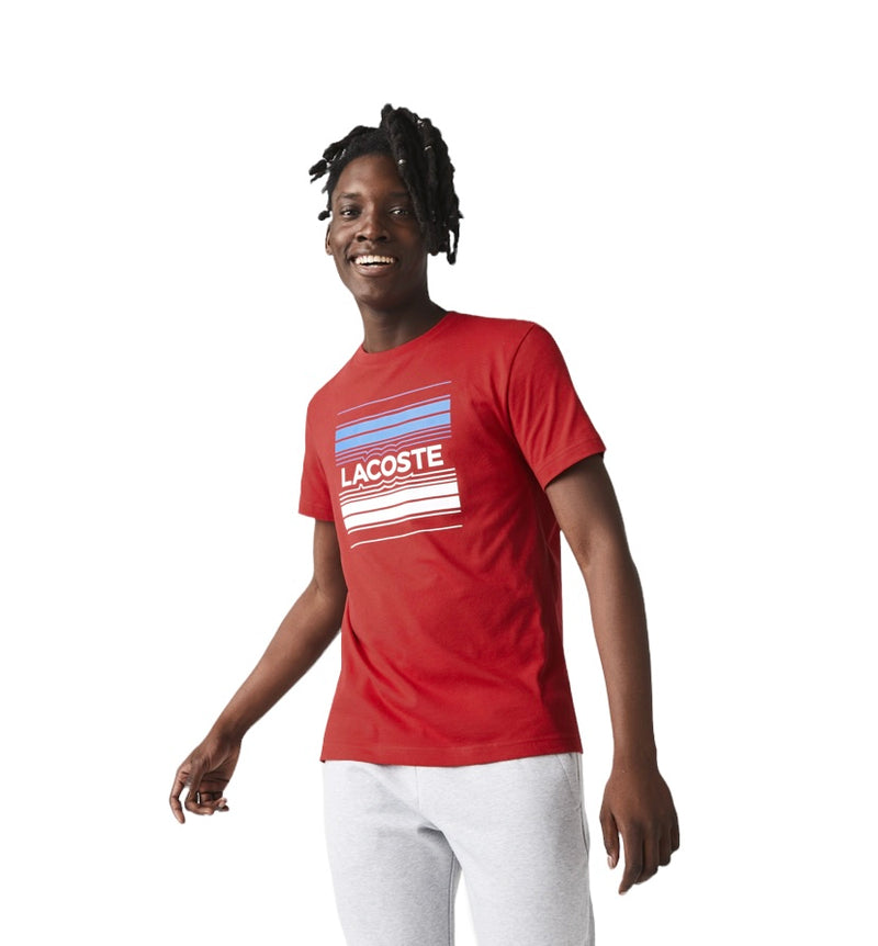 SPORT Stylized Print Organic T-shirt (RED) – Denim Clothing Shop