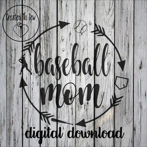 Download Baseball Mom Messy Bun Svg File Created To Sew