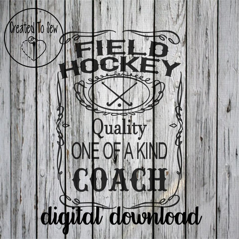 wees stil Vochtig eetlust Field Hockey Quality One Of A Kind Coach SVG File – Created To Sew