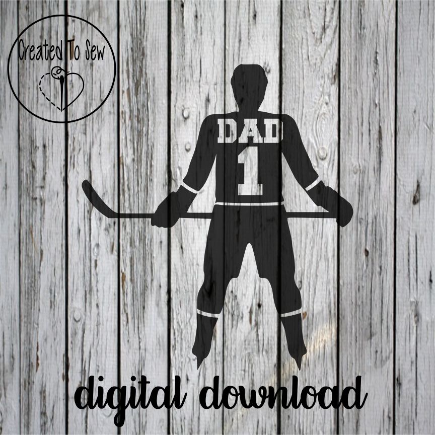 Download Hockey Dad 1 SVG File - Created To Sew