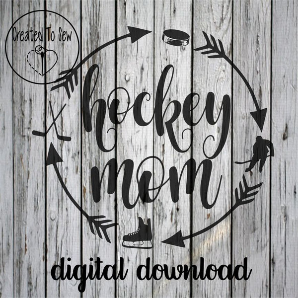 Download Hockey Mom Arrows Svg File Created To Sew