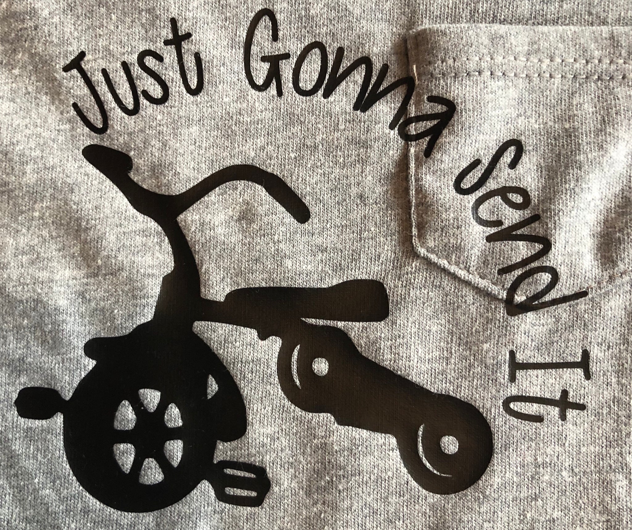 Download "Just Gonna Send It" Gray T-Shirt Size 12m - Created To Sew