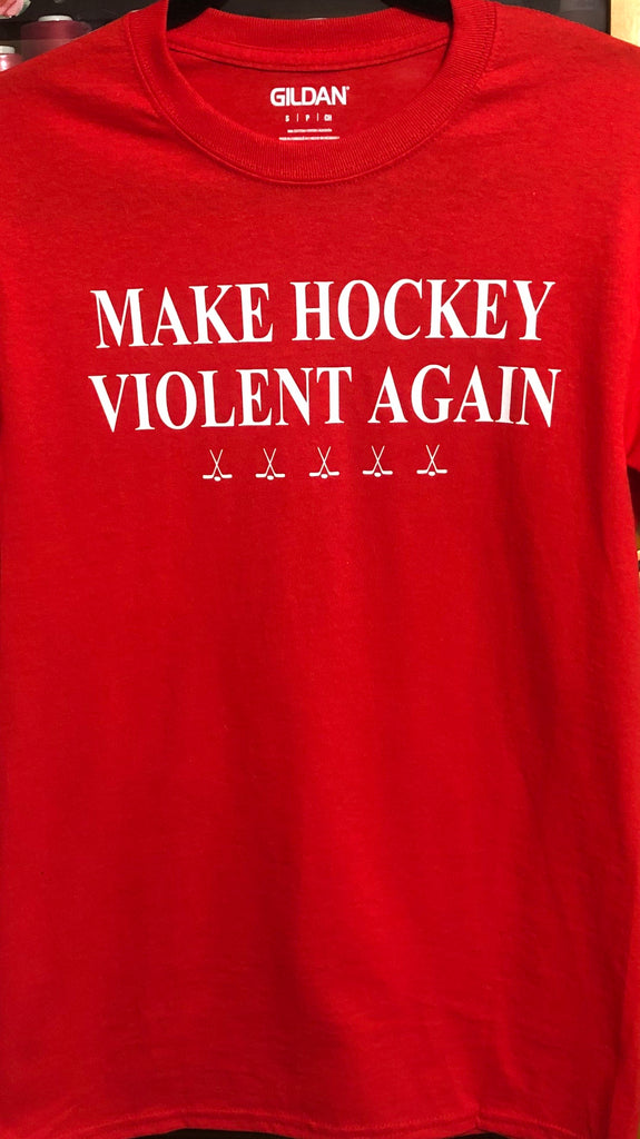 Make Hockey Violent Again” Red Unisex 