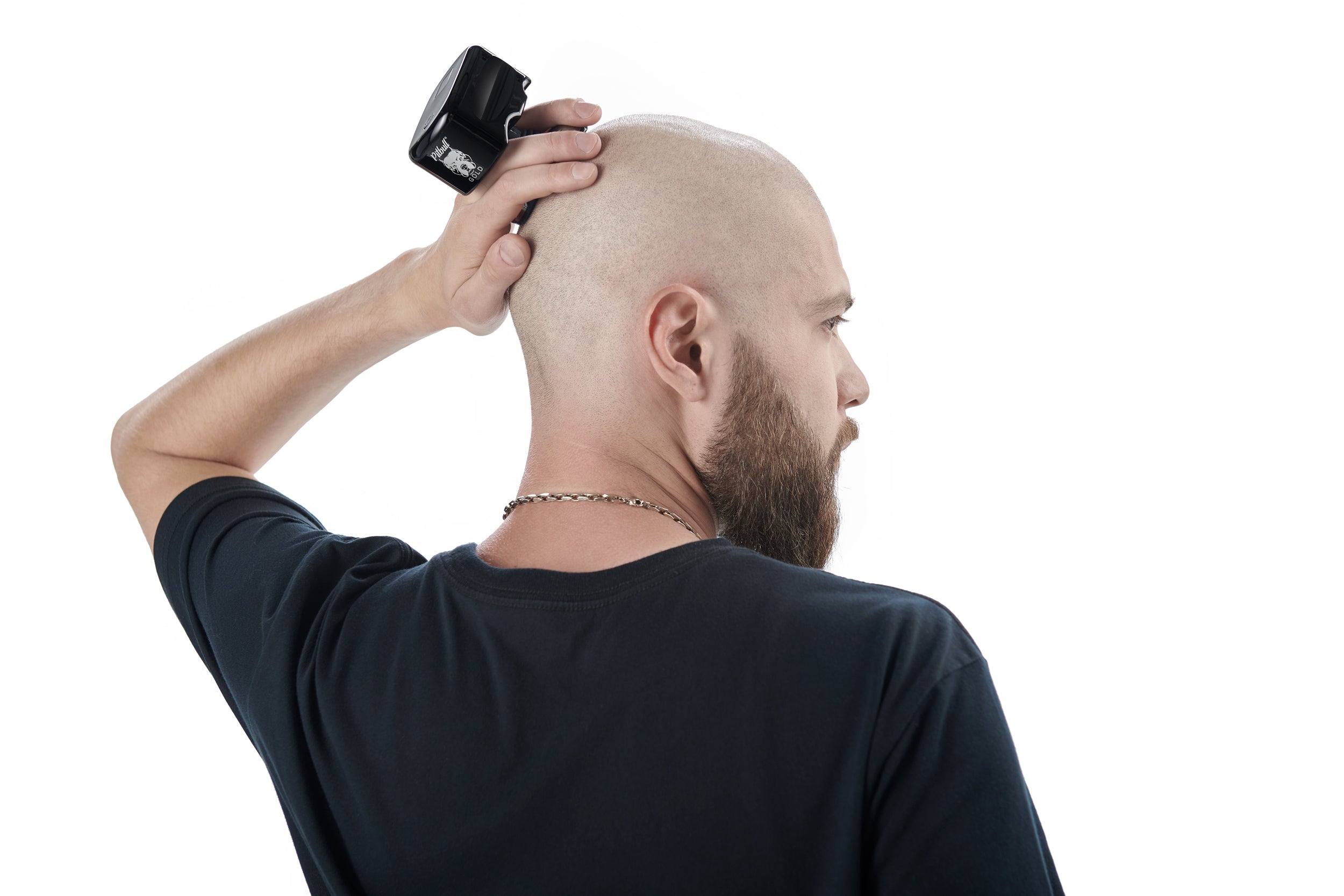shaving your head with a beard trimmer