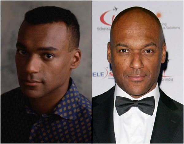 Colin Salmon with and without hair