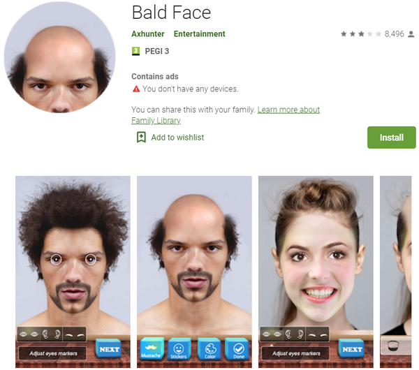Bald face app review