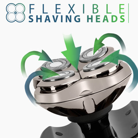 Floating blades gives 360 degree smooth shaving