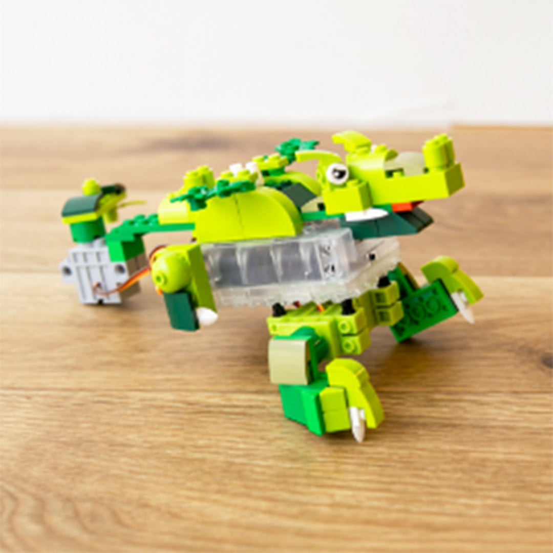 ユカイなパチパチクラフトキットとLEGOブロック組み合わせ作例