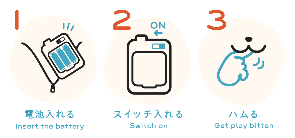 甘噛みハムハムのあそびかた