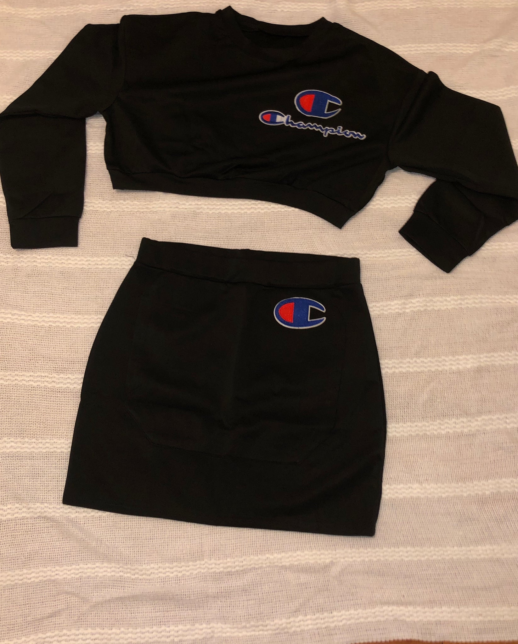 champion two piece skirt set