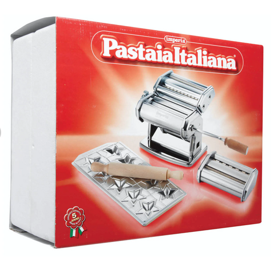 Imperia Italian 150mm Double Cutter Pasta Machine La Rossa