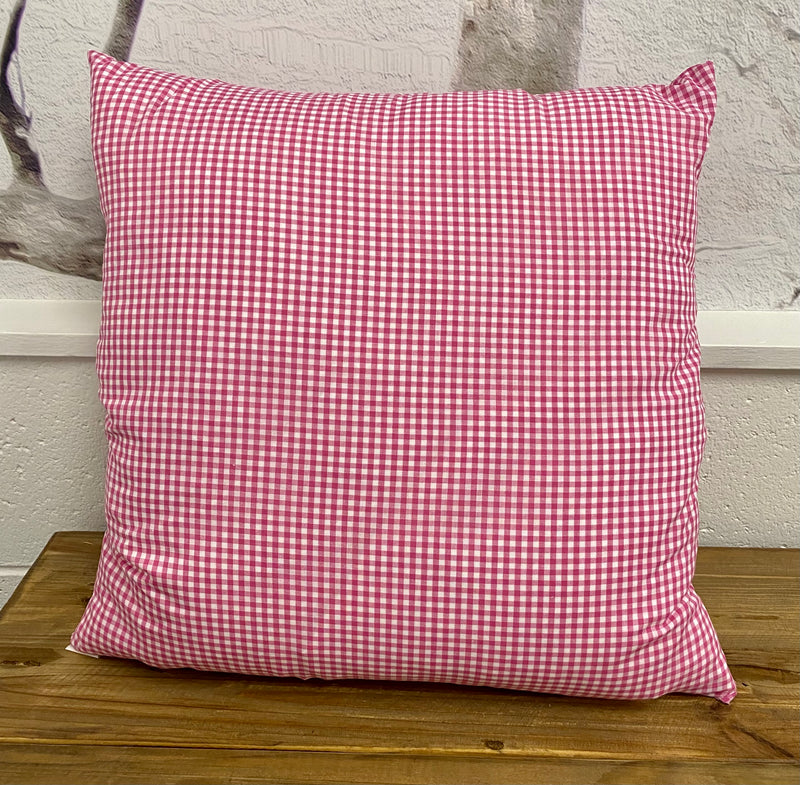Cushion | Pink Gingham | 40x40cm
