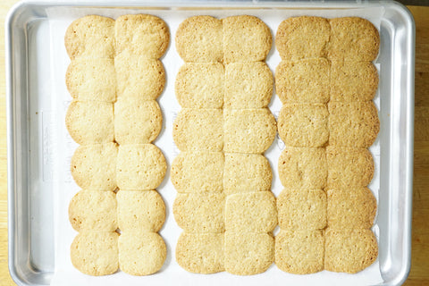 Kernza shortbread with different inclusions of wheat