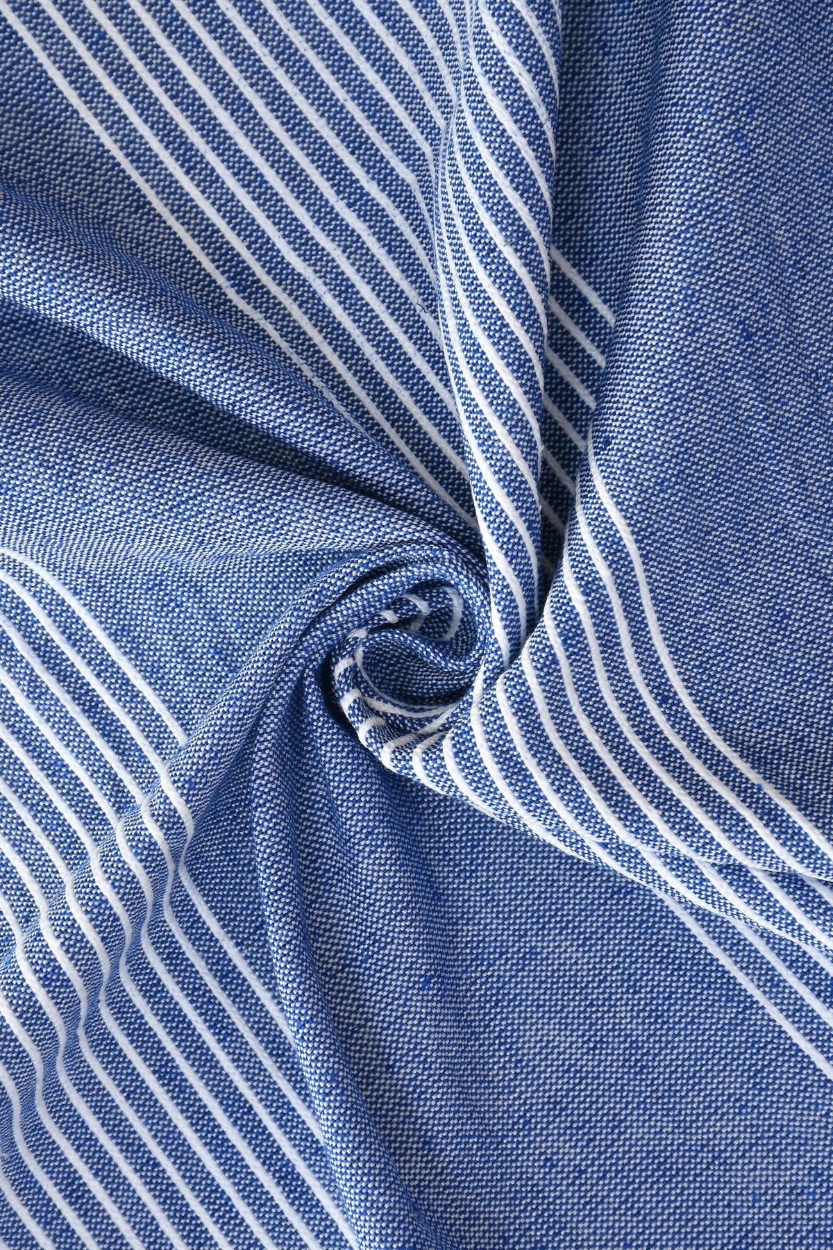 BED SHEET denim blue - ZIZI linen home textiles