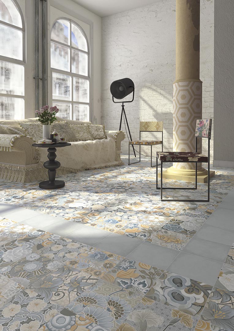 Encaustic cement tiles for Living rooms | Vodevil