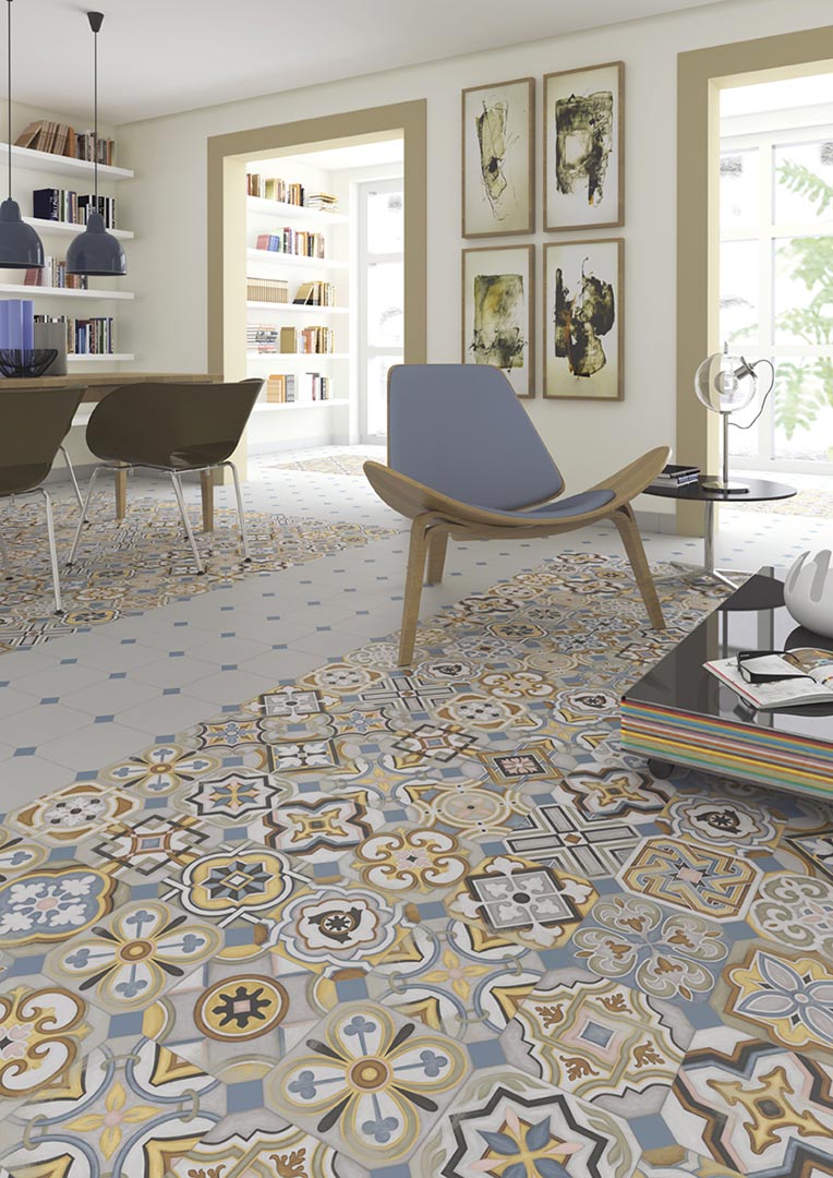 Encaustic cement tiles for Living rooms | Vodevil