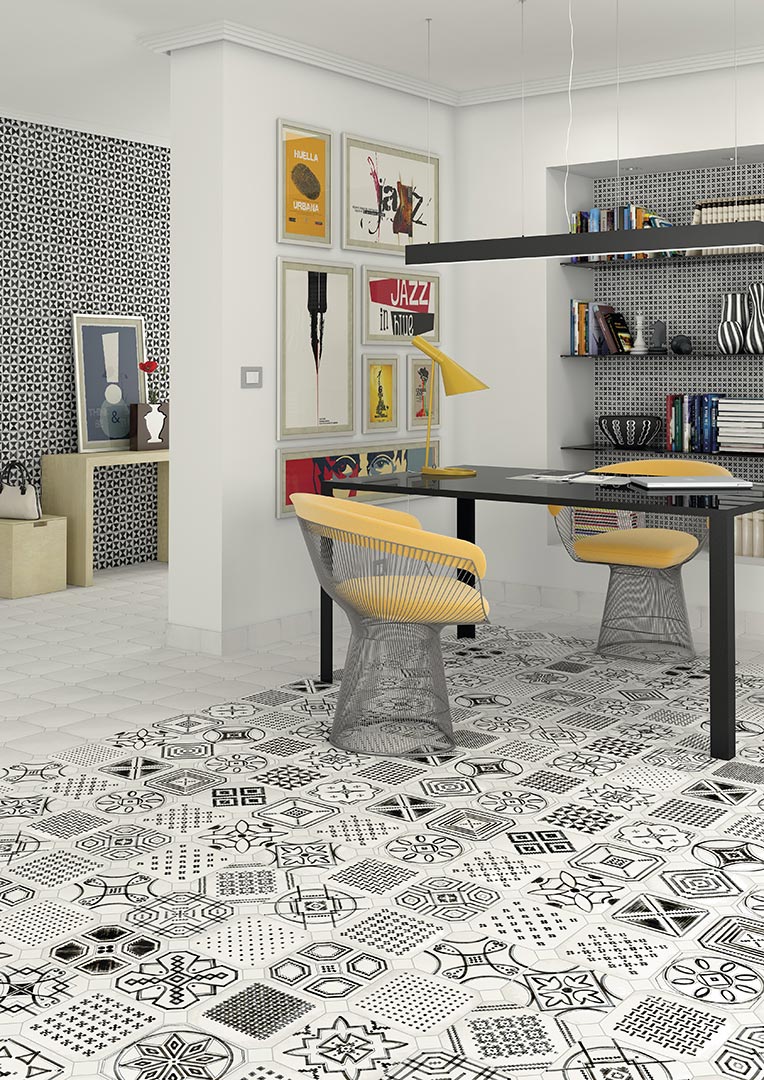 Encaustic cement tiles for Living rooms | Vodevil