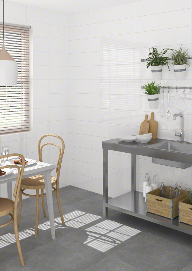 White tiles for Kitchens | Blanco brillo