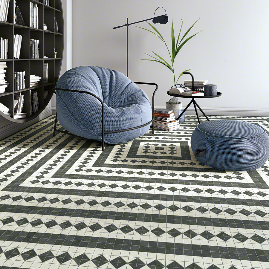 Encaustic cement tiles for Living rooms | Seine