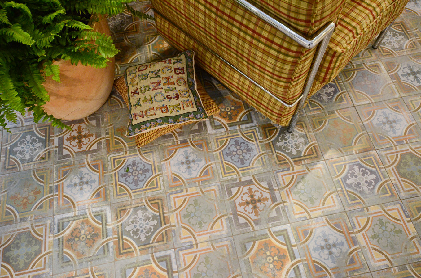 Encaustic cement tiles for Living rooms | 1900