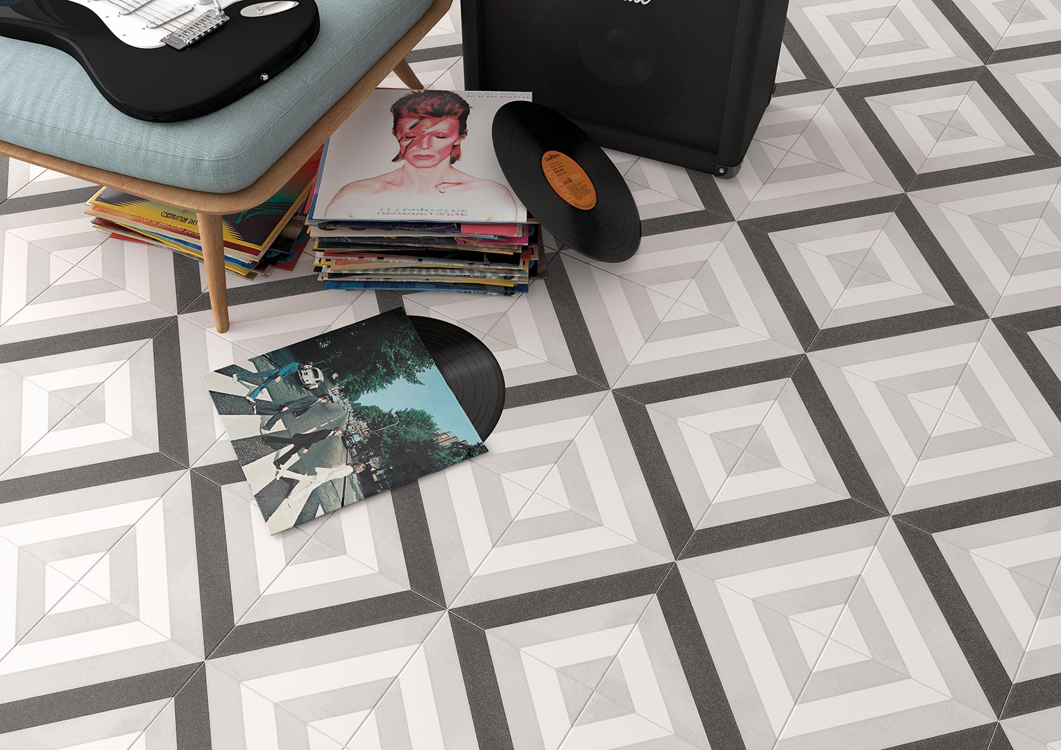 Encaustic cement tiles for Living rooms | Svenska