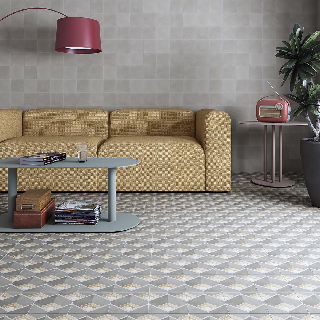 Encaustic cement tiles for Living rooms | Pop tile