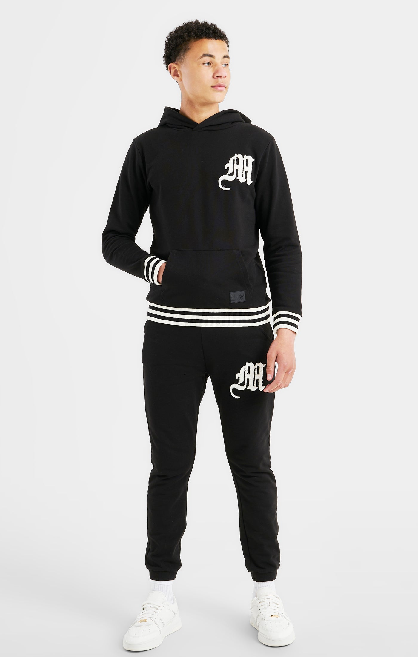 Messi x SikSilk Logo Overhead Hoodie - Black