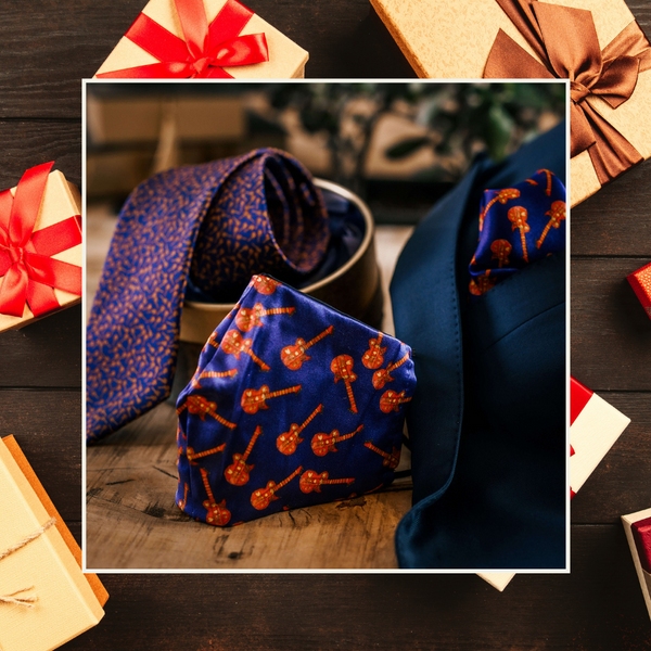 Luxury Blue Silk Ties with Matching Fashion Accessories | Nathon Kong