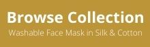 Washable Silk & Cotton Face mask with pocket filter | Designer Nathon Kong 