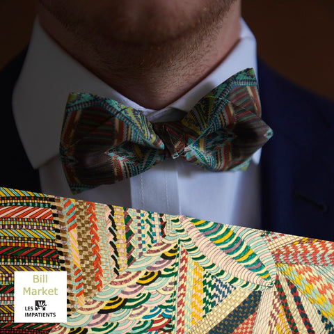 Yellow Silk Bow Tie Made in Montreal | Fashion Designer Nathon Kong