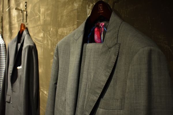 Grey Grooms Suit | Fashion Designer Nathon Kong