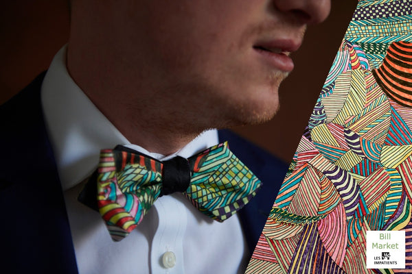 Designer Self-Tie Bow Ties in Green | Fashion Designer Nathon Kong