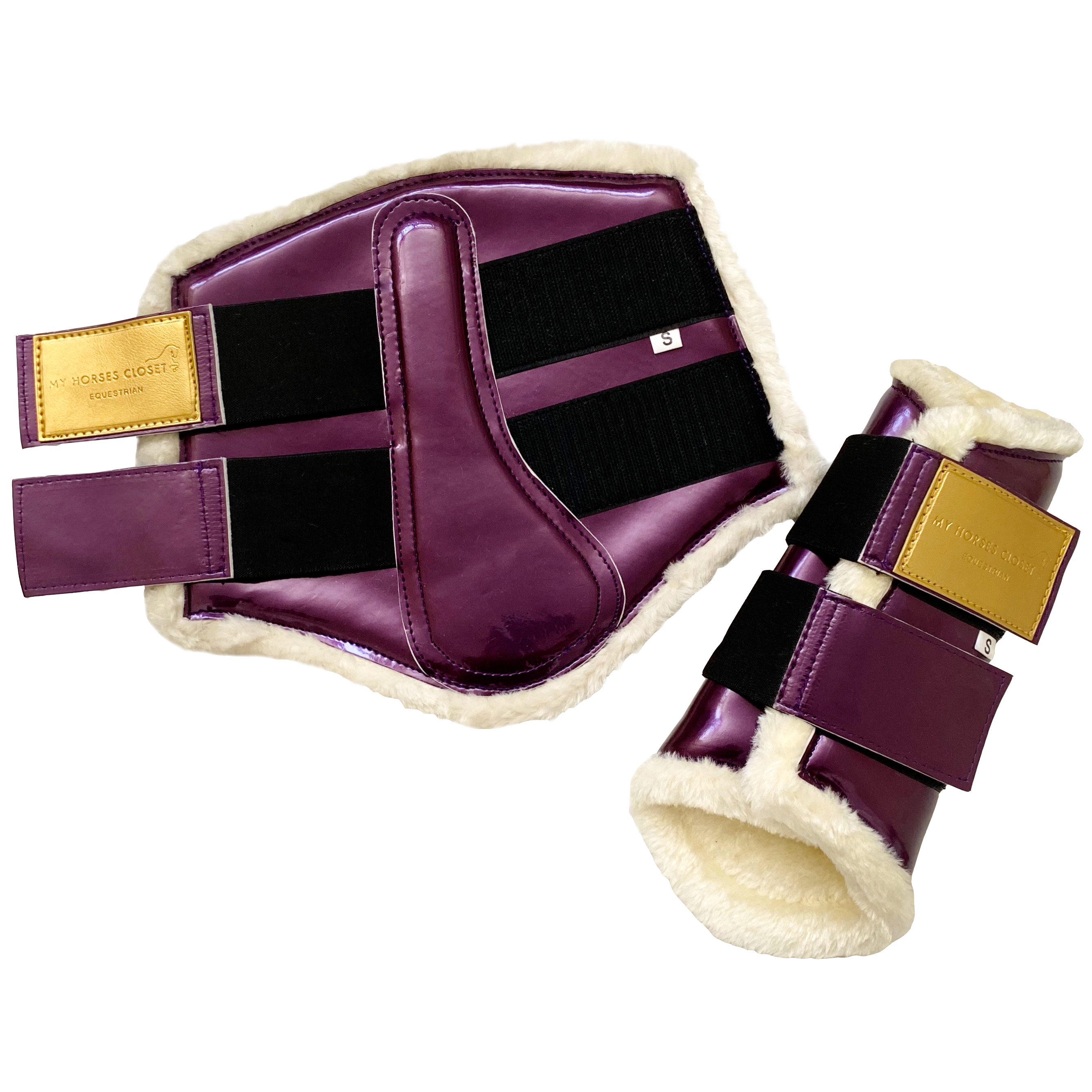 Amboise Brushing Dressage Boots Plum 