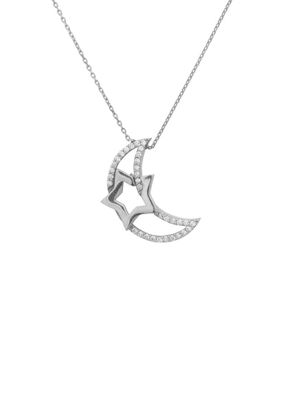 Sun Moon Star Necklace - in Silver or Gold