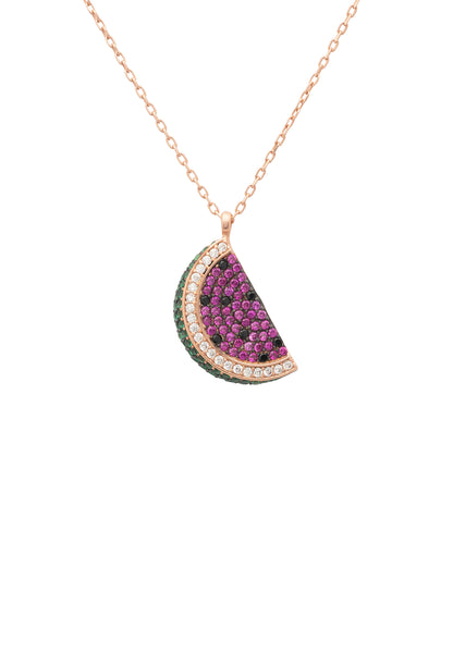 Watermelon Necklace Rose gold