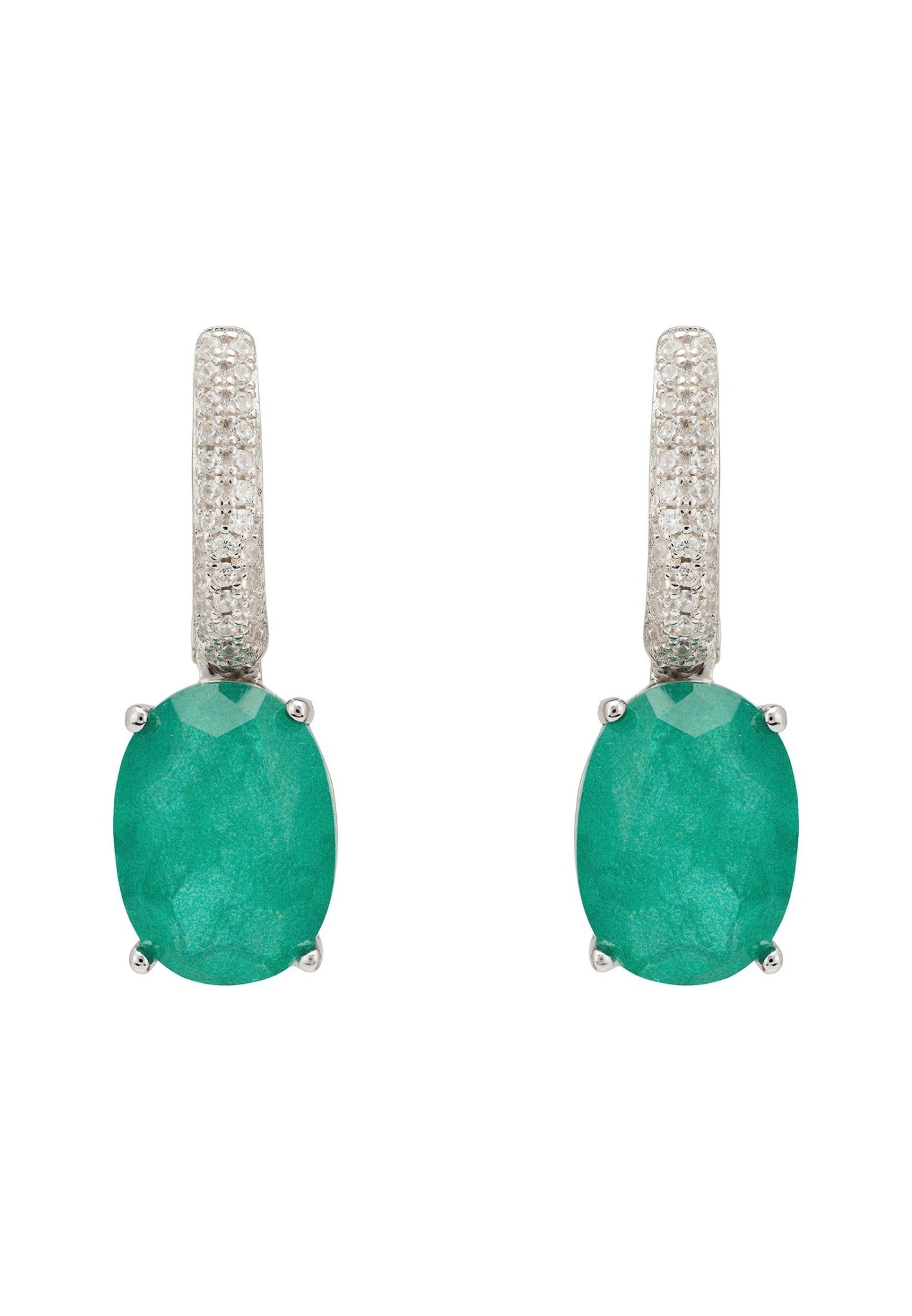 Green Zircon/AD Earring 9123-3541 - Dazzles Jewellery – Dazzles Fashion and Costume  Jewellery