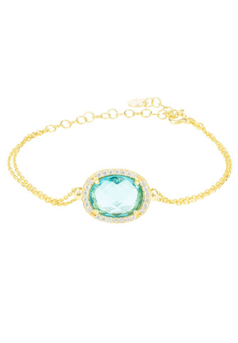 London Blue Topaz 14kt White Gold Bracelet | Costco