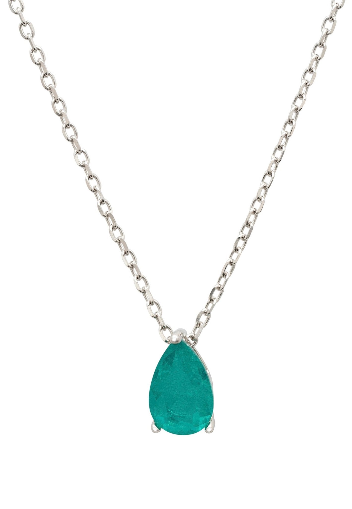 Penelope Paraiba Tourmaline Statement Necklace Silver