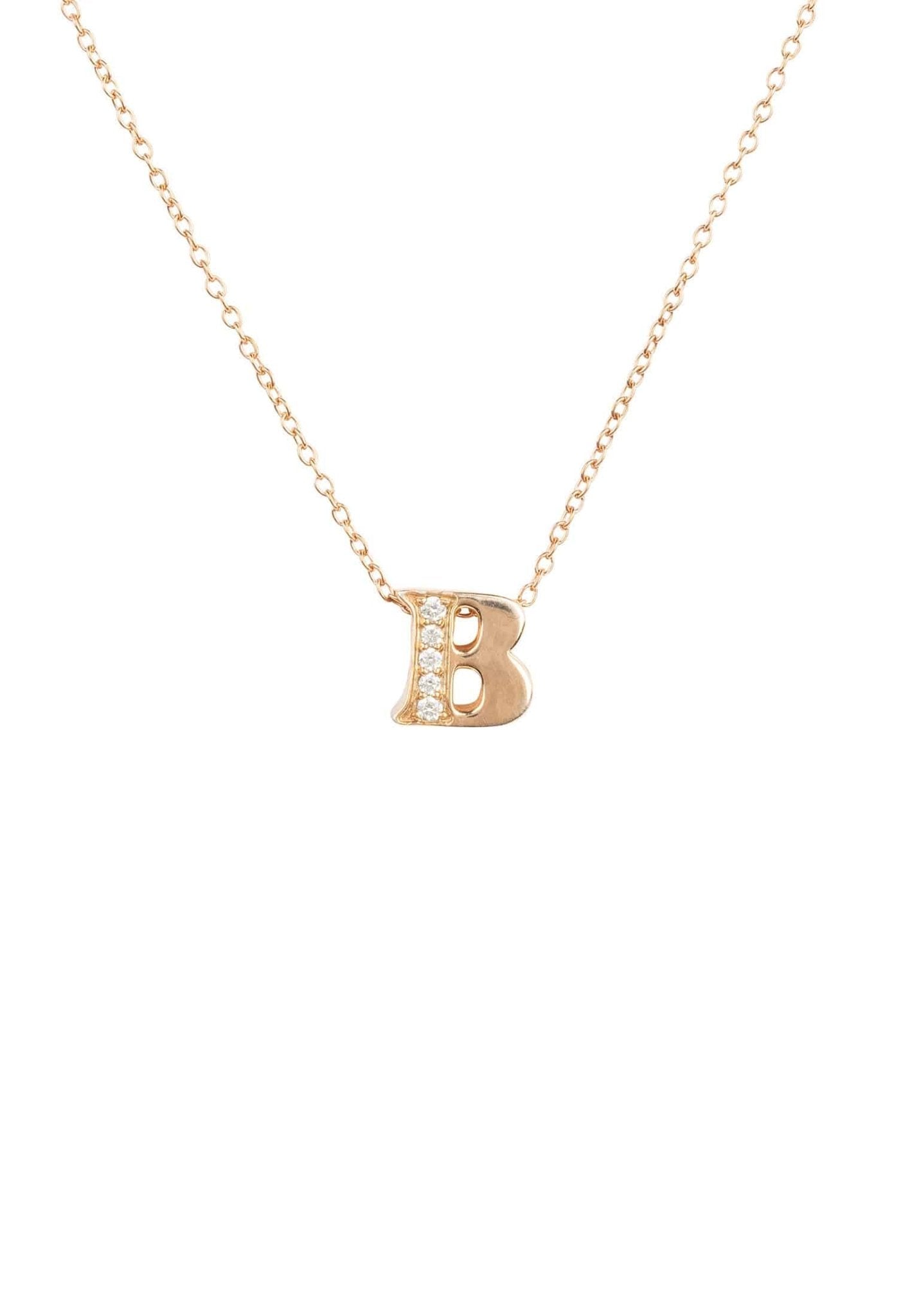 Reversible Round Initial Necklace By Pink Box in Rose Gold Tone - Orange -  Walmart.com