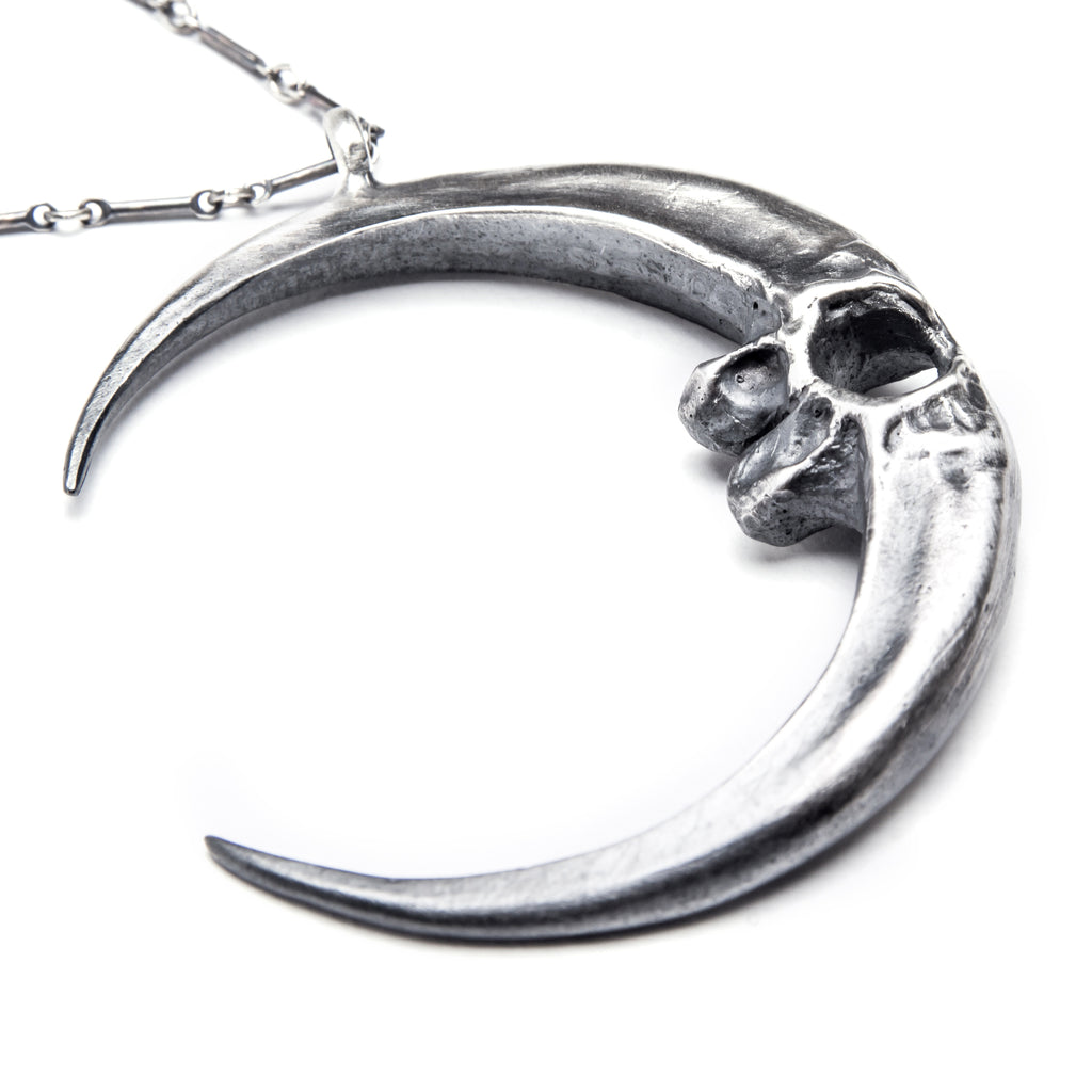 Visions. Eagle Talon Crescent Moon Necklace. – Blood Milk Jewels