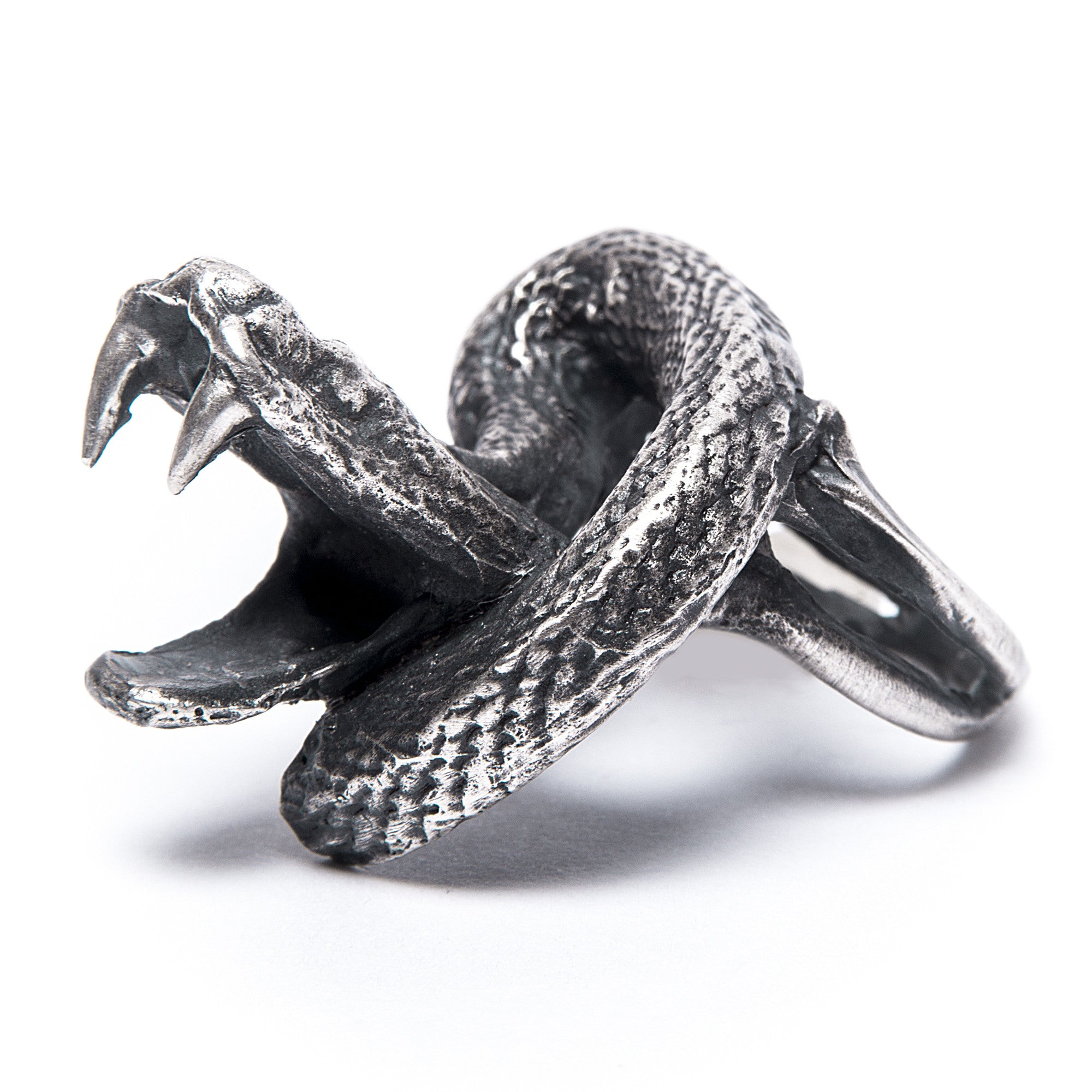 Adjustable Coiled Snake Ring in Sterling Silver or Antique Bronze – Le  Dragon Argenté