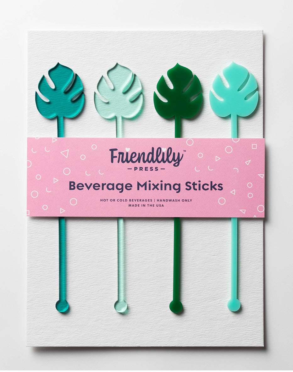 Drink Stirrer Sets by Friendlily Press La Tropics