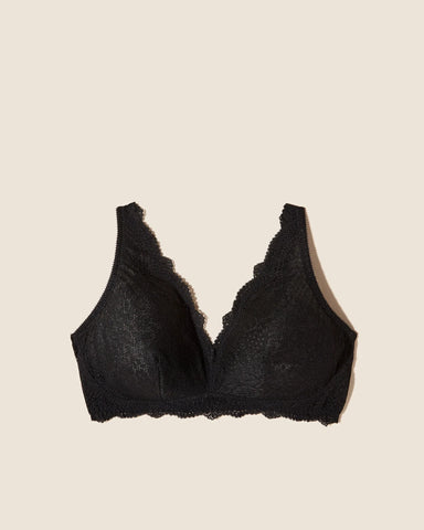 Yummie Evelyn Longline Bralette, Black, Size S/M, from Soma