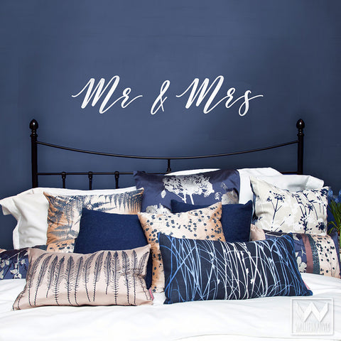 Mr Mrs Vinyl Wall Decal