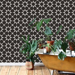 Modern Removable Wallpaper, Tile Design Wallpapers, Abstract Wall Art ...