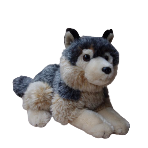 grosse peluche loup